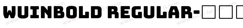 Wuinbold Regular字体转换